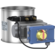 Throttle- / Shut-off valves without seal, pneumatically operated with rotary actuator5/2-way-solenoid-valve (1 coil), 2 mechanical